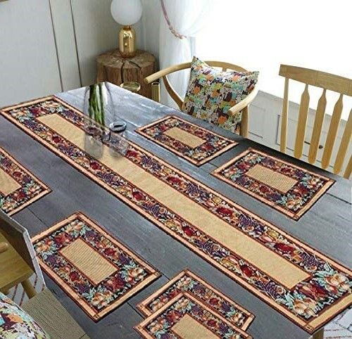 shoppingzone Rectangular Pack of 7 Table Placemat-picture-19