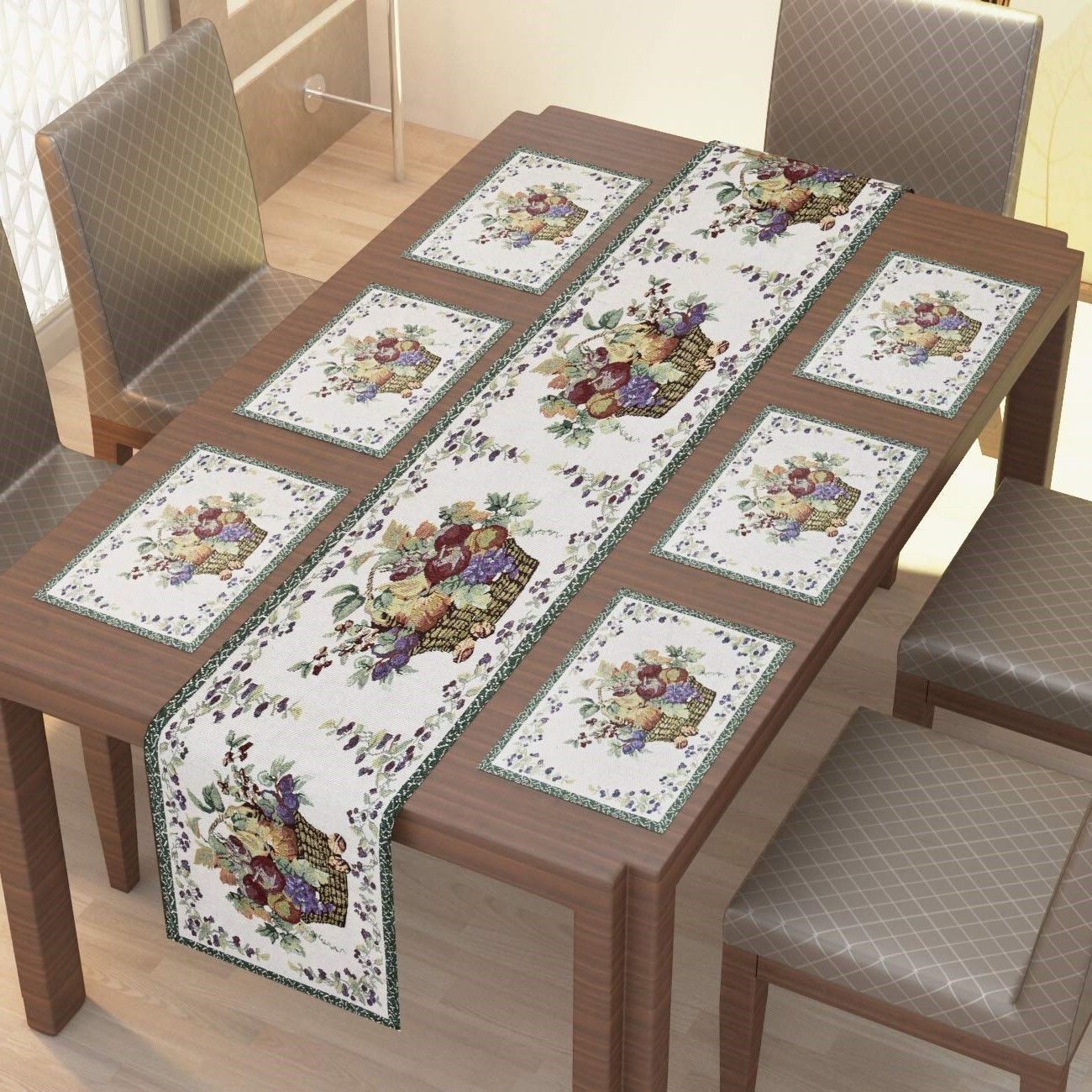 Rectangular Pack of 7 Table Placemat-image-2