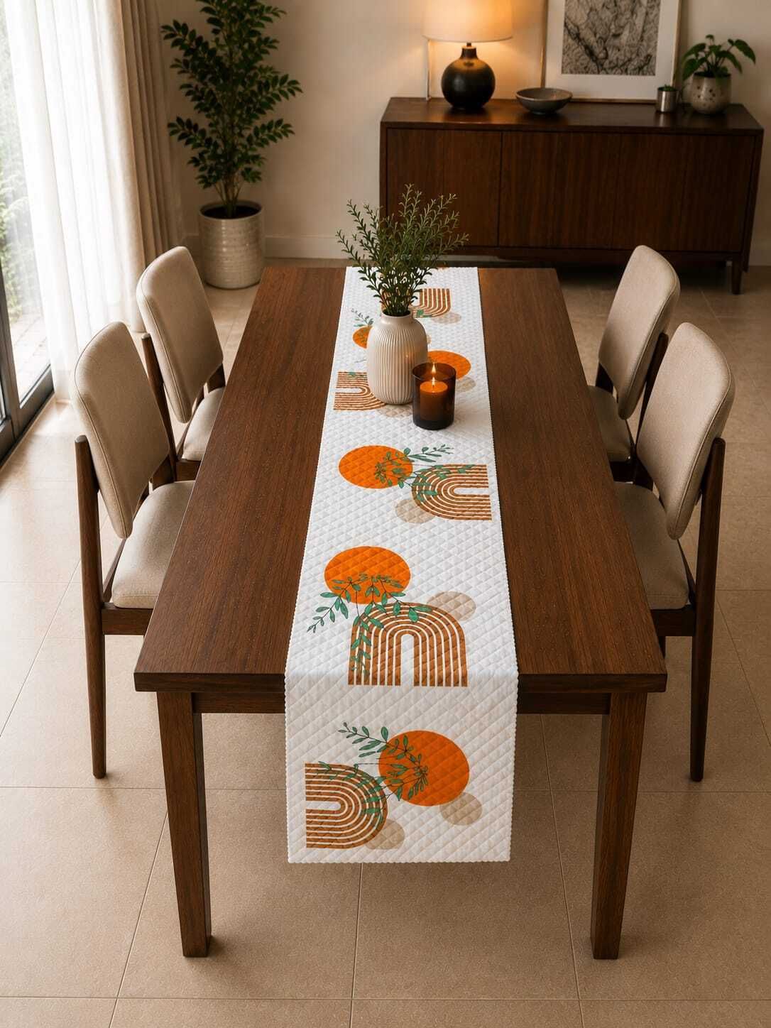 harikishan handloom Multicolor 182 cm Table Runner-picture-0