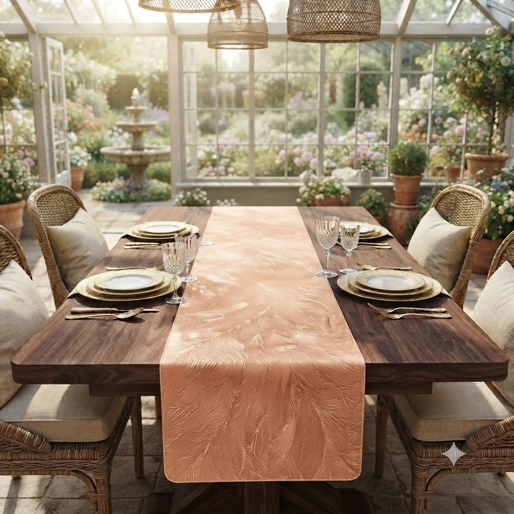castle decor Brown 150 cm Table Runner-picture-14