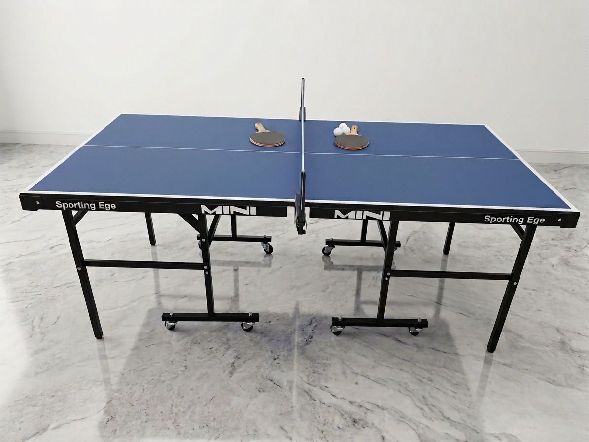MINI Blue black 18mm Rollaway Indoor Table Tennis Table-image-21