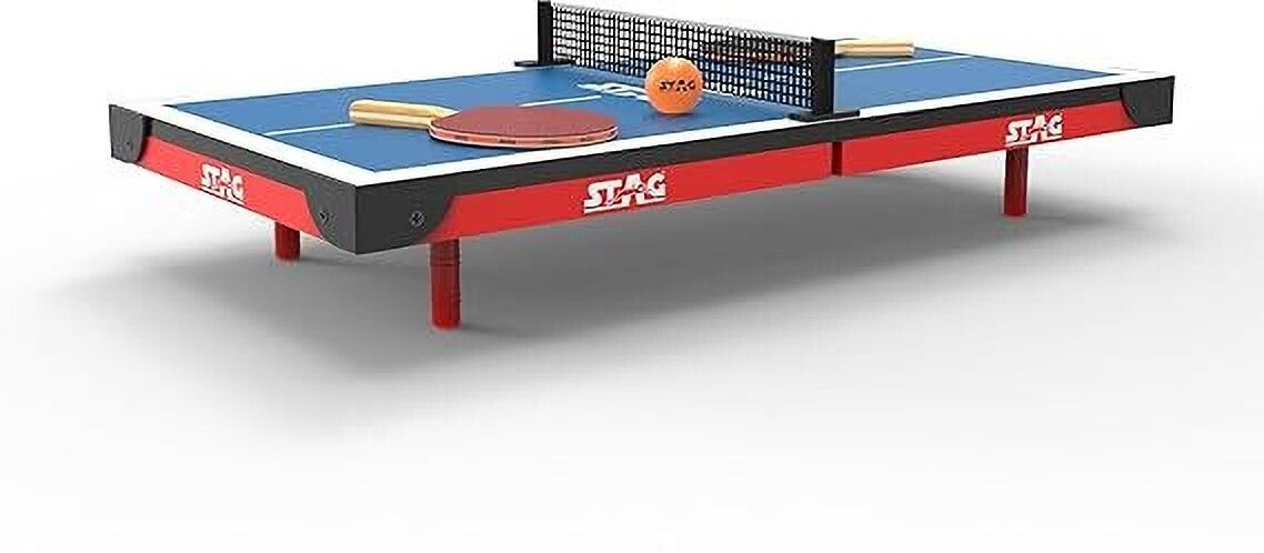 STAG GLOBAL Super Mini Compact & Portable Fun Anywhere, Anytime Stationary Indoor Table Tennis Table-picture-22