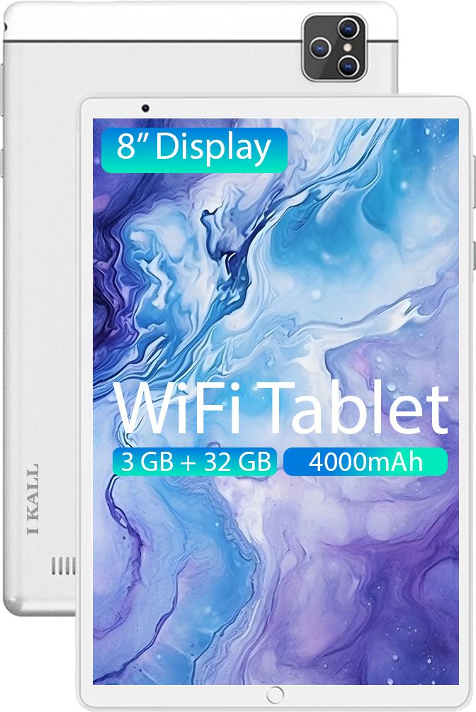 I Kall N17 3 GB RAM 32 GB ROM 8 inch with 4G Tablet (Silver)-image-46