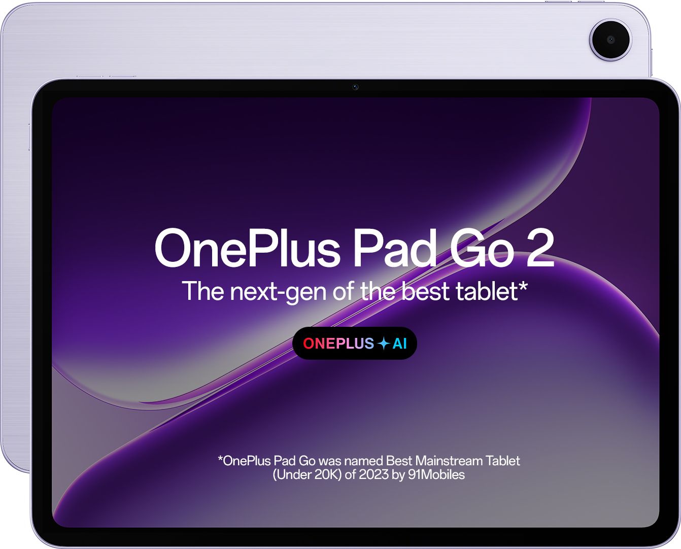 OnePlus Pad Go 2 8 GB RAM 128 GB ROM 12.1 inch with Wi-Fi Only Tablet (Lavender Drift)