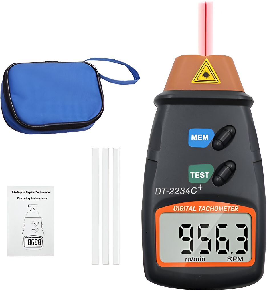 Digital Laser Tachometer DT-2234C+ Non Contact RPM Tester Digital Tachometer-image-8