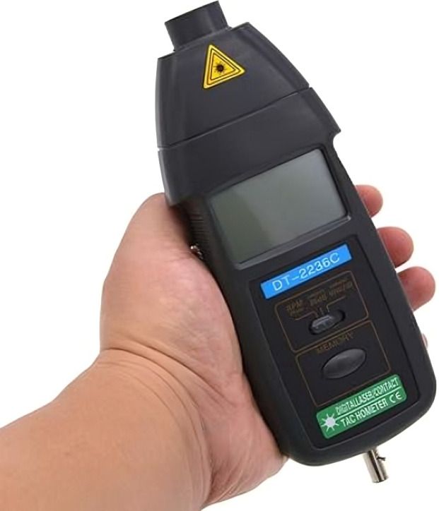 2-in-1 Digital RPM Speed Meter | Non-Magnetic & High-Precision | 2.5~99999 RPM | Digital Tachometer-image-1
