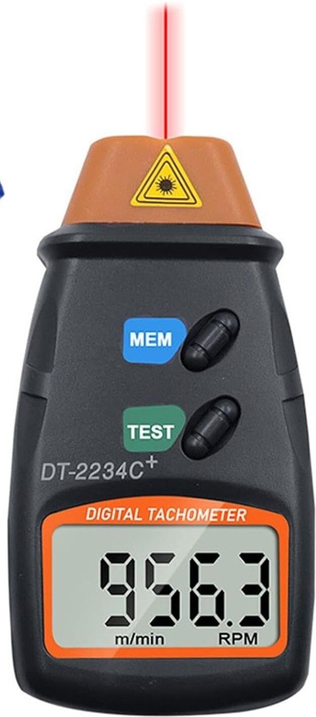 real instruments Digital Laser Tachometer RPM Meter with Reflective Tape Non Contact Tachometer-picture-33