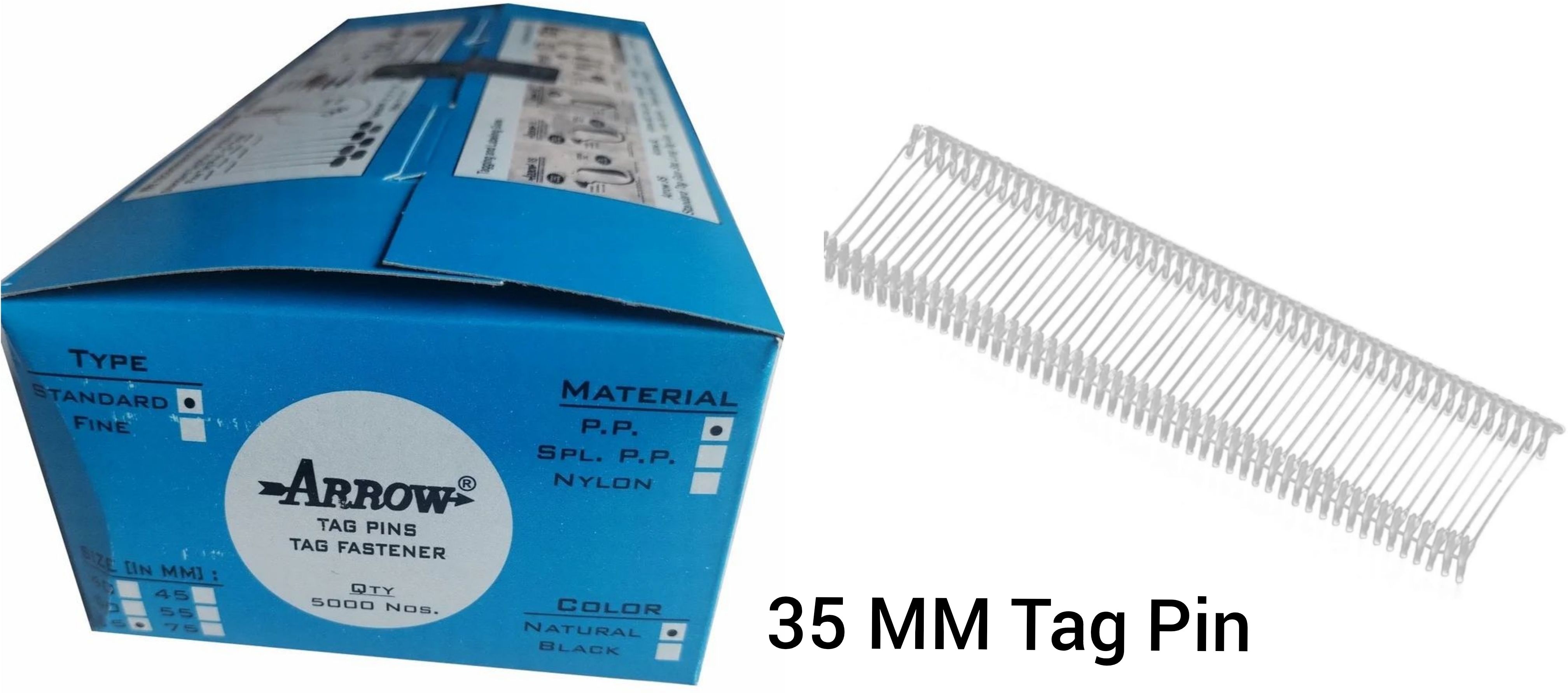 Arrow High Class Tag Pin 35 MM(5000 Pcs) Taging Gun
