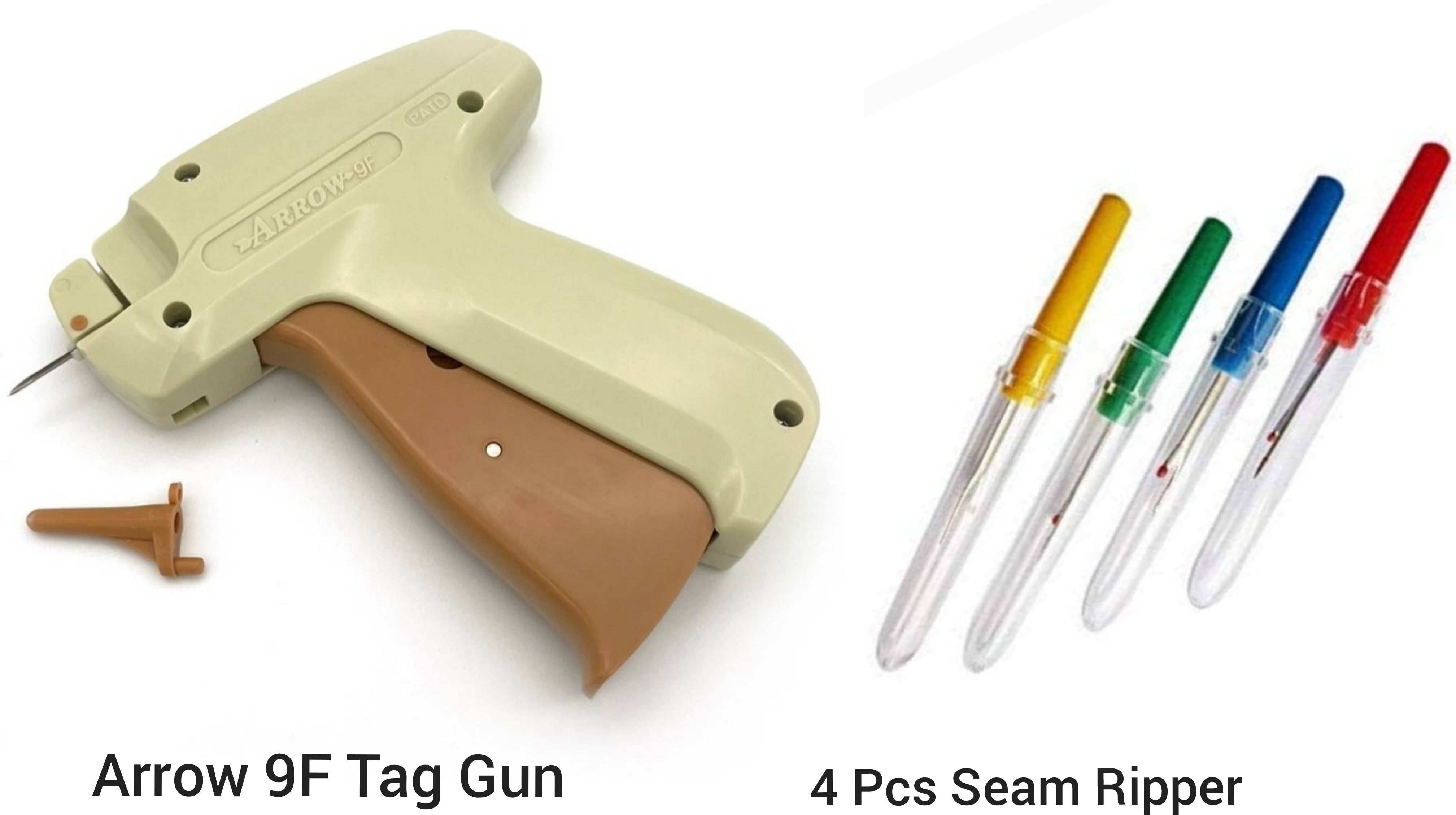 Combo of Arrow 9F Gun and Seam Ripper Taging Gun