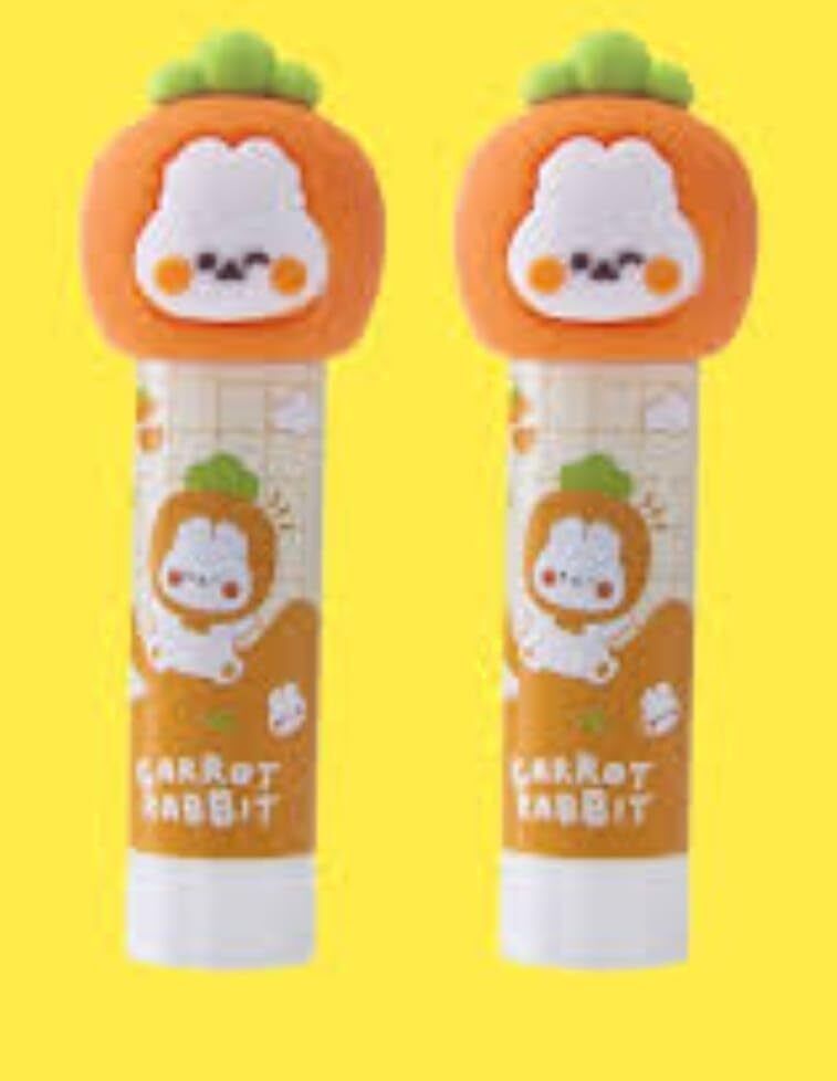 Glue Sticks for Kids Glue for Art & Craft Work for Office Use (Carrot Rabbit) Taging Gun