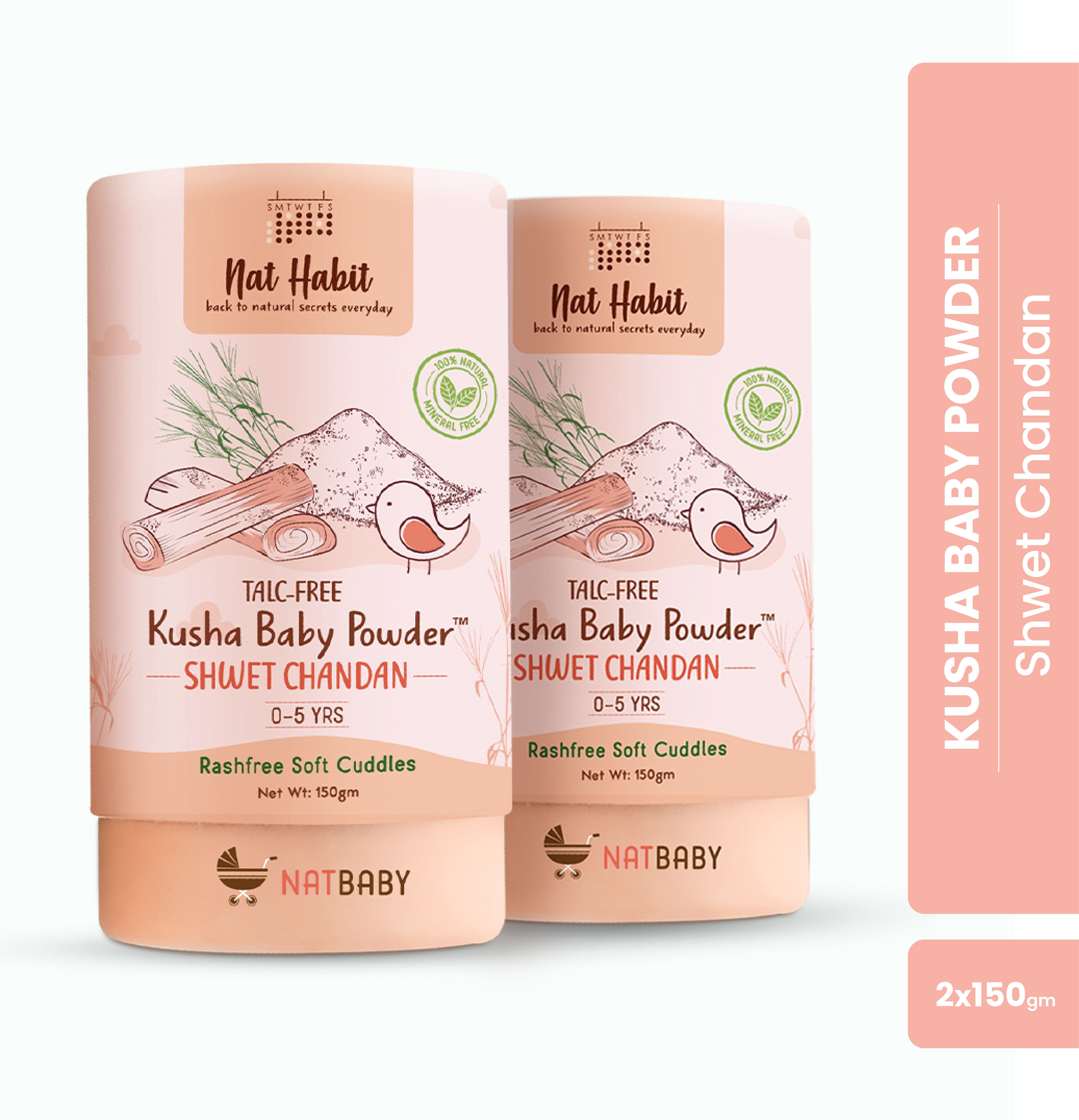 Organic Baby Powder|Shwet Chandan Combo |Anti-Fungal & Antibacterial Properties