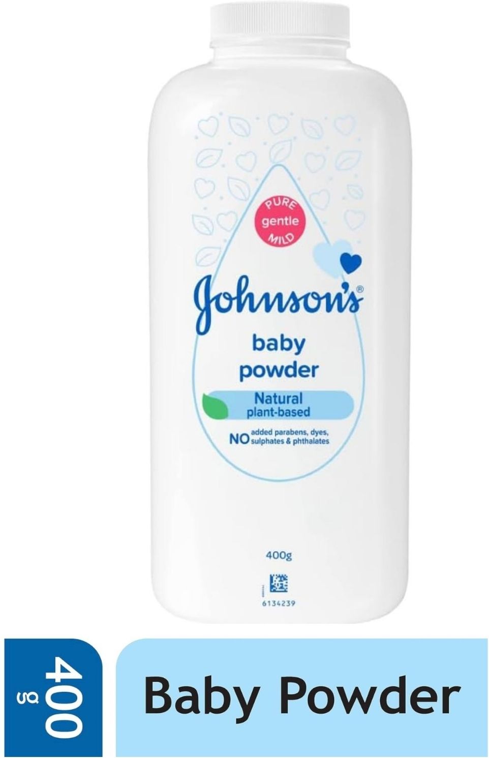 johnson's Natural Baby Powder 400 gm | Plant Based for New born babies-picture-17