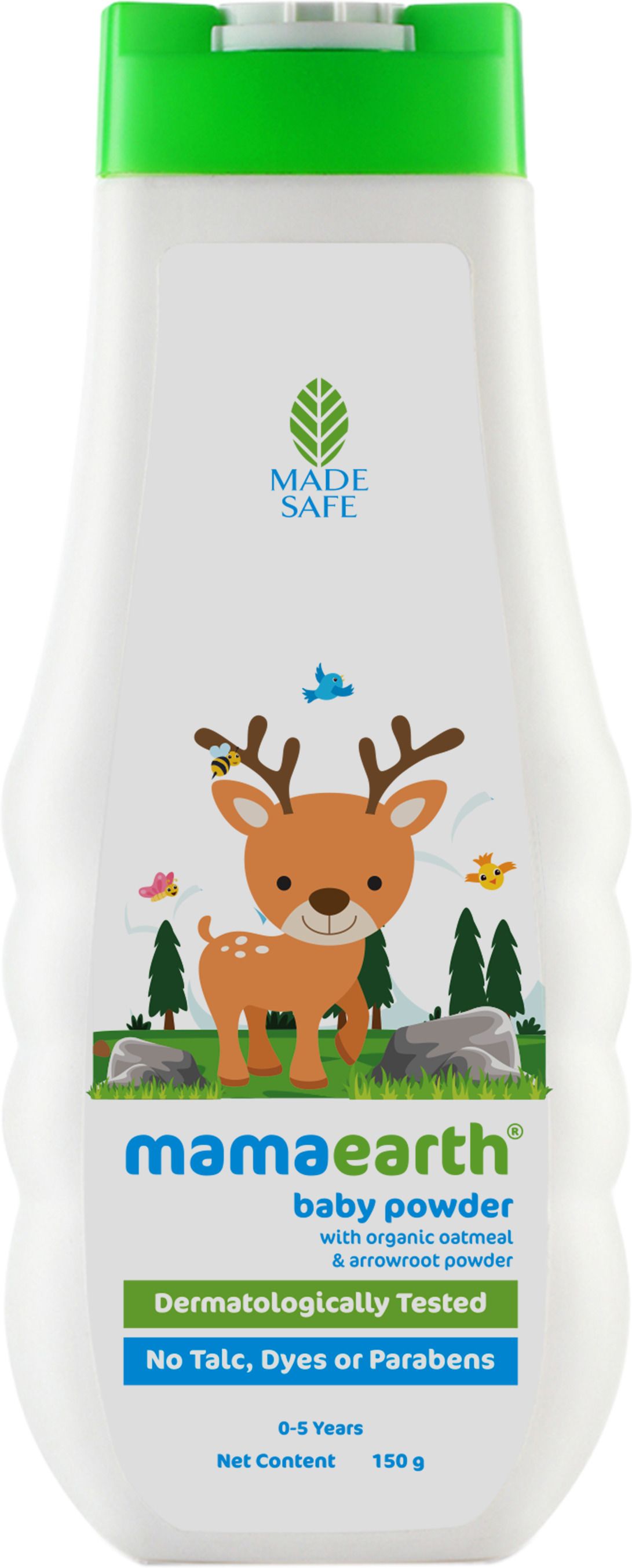 Talc Free Organic Dusting Powder for Babies, Arrowroot and Oat Starch