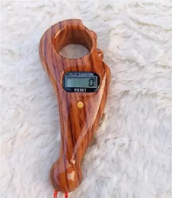todayandco Digital Machine Finger Digital Tally Counter with Beads Tasbeeh Counter Prayer Digital Tally Counter image 1