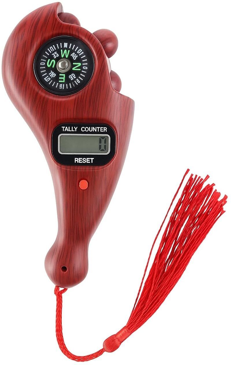 Digital Finger Counter tasbih with Compass for mantra Jap electronic finger ring Digital Tally Counter-image-40