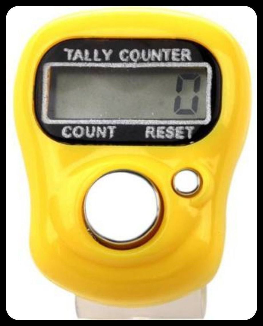 Mantra Jap Digital Finger Counting Machine ( Yellow ) Digital Tally Counter-image-21