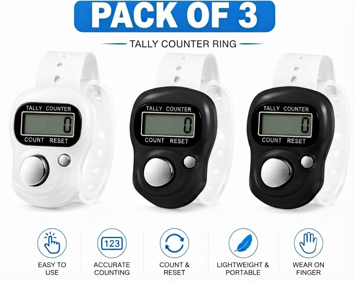 ashmakam AshmakamMartc_N_2 yellow 1 red pk-3 Digital Tally Counter-picture-23