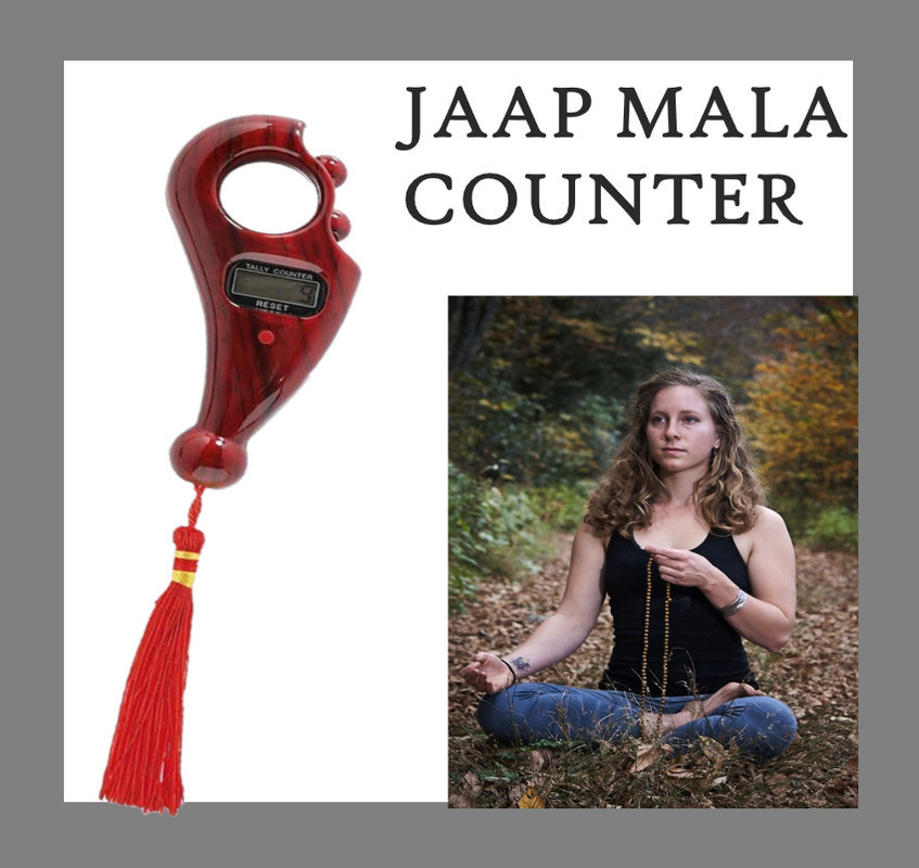 todayandco Plastic Beads Portable Rotating_Digital Finger Counter for Pooja Meditation Digital Tally Counter image 1