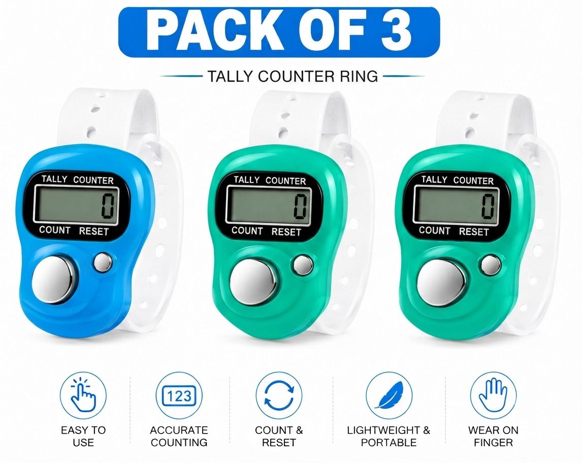 ashmakam AshmakamMartc_N_red pk-3 Digital Tally Counter-picture-23