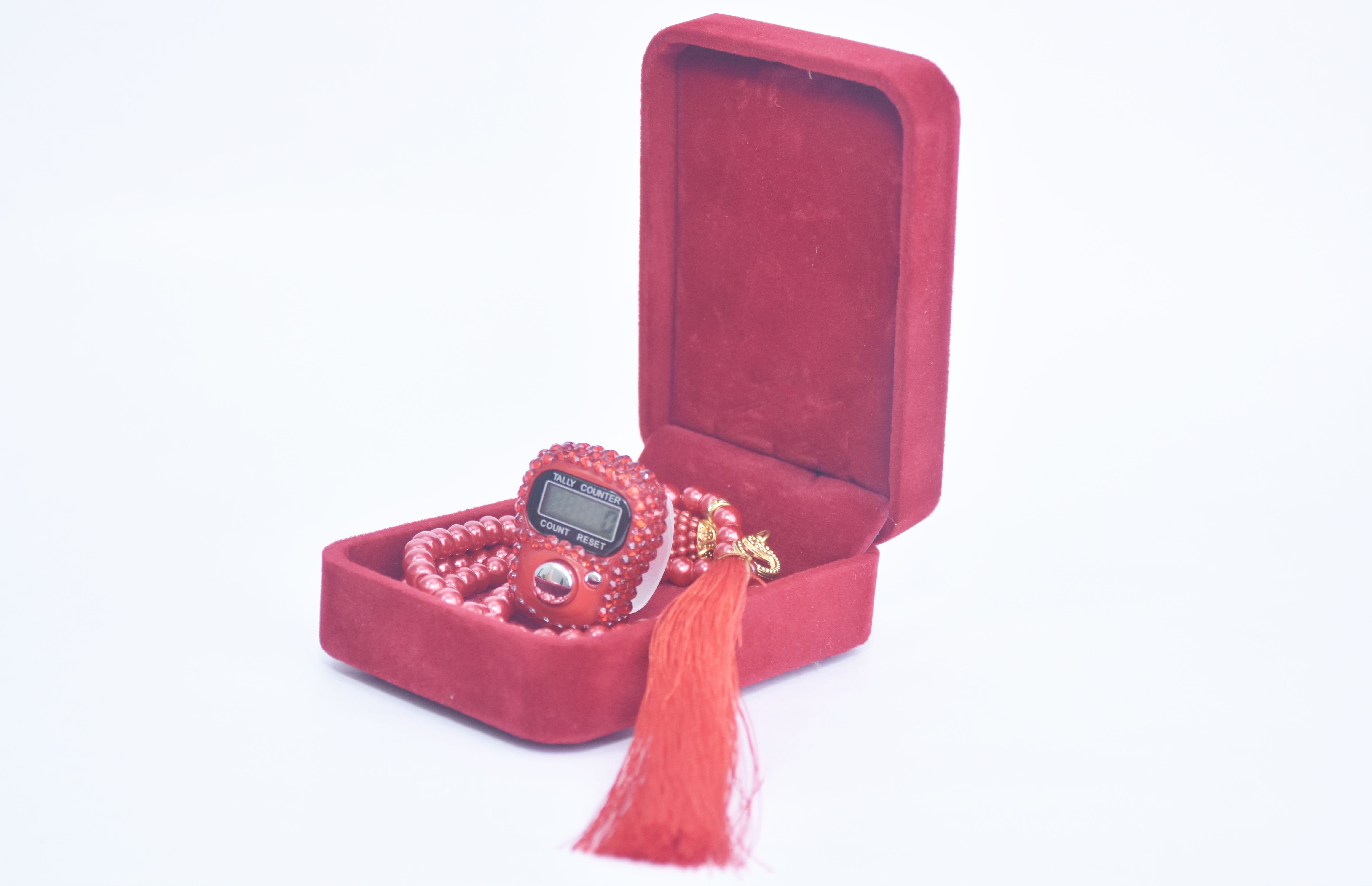 Hand Tally Small Size Electronic Finger Counter With Tasbeeh Beads For Gift Digital Tally Counter-image-7