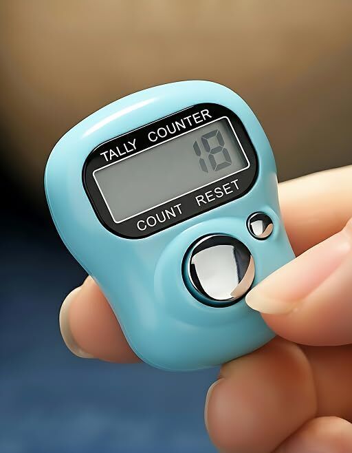 Name Jap Counter Finger Ring Chanting Counter Machine Mantar Mala Jaap Tasbih Digital Tally Counter