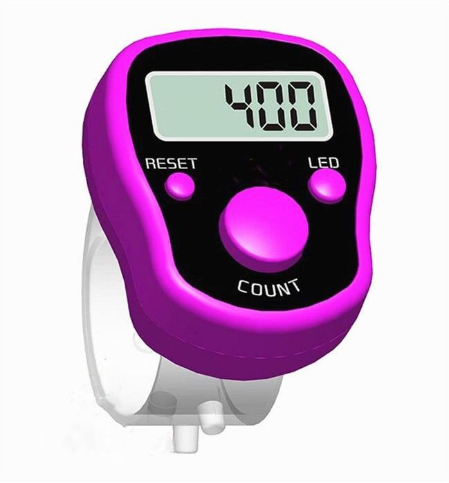 degno LED Light Digital tasbih electronic finger Jaap counter with box countng Digital Tally Counter image 1