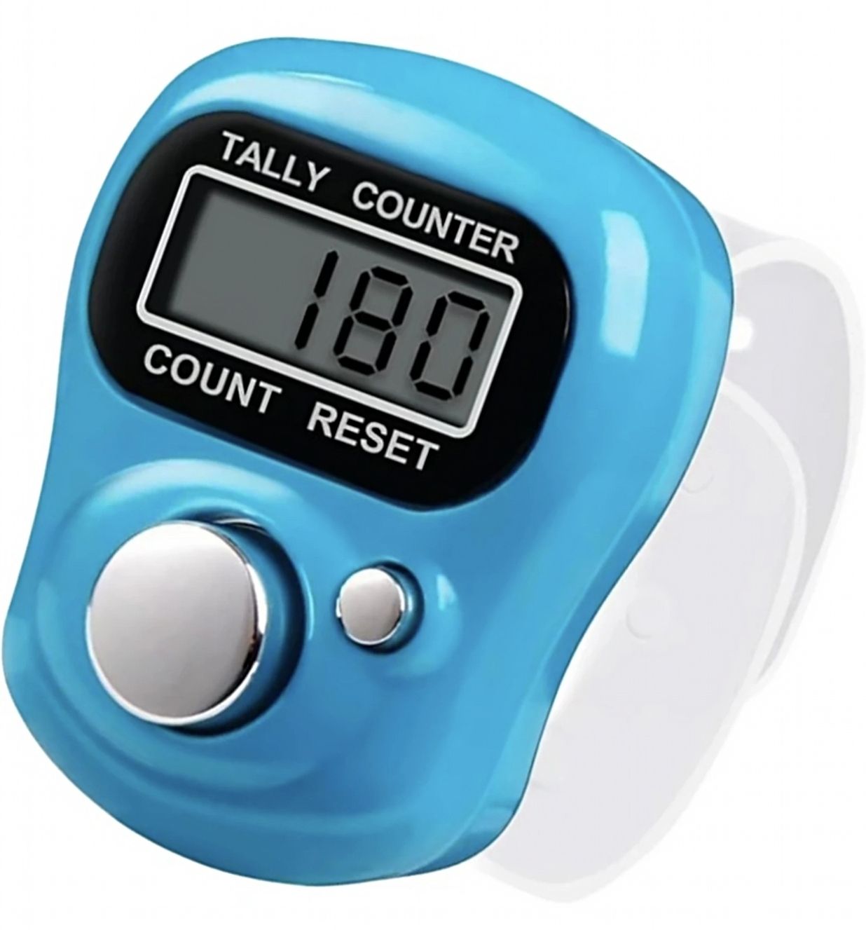 Finger Counter for Pooja Meditation, Mantra Jaap, Tasbih, Sports Finger Ring, Digital Tally Counter