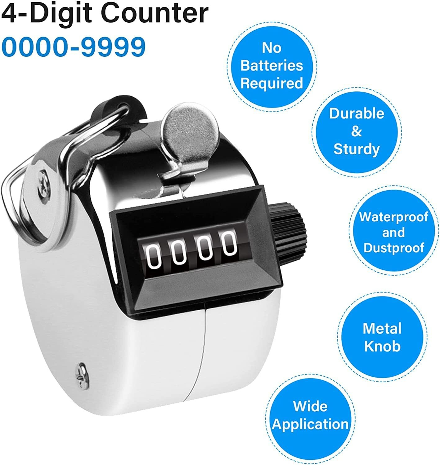 craftacious Hand Counting Jaap Mantra Scores Games Matches Mall Security Bags Click Analog Tally Counter image 1