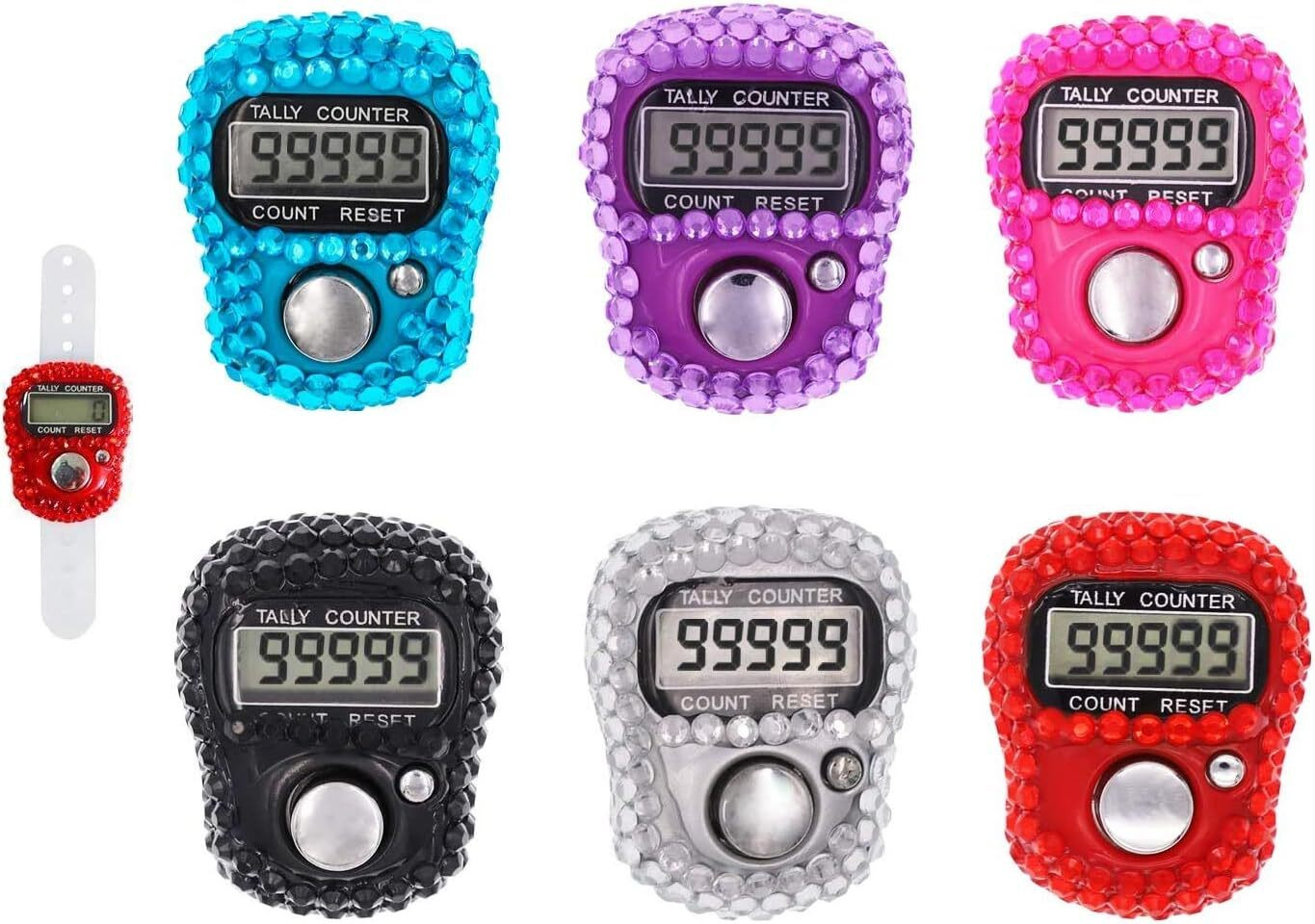 aim emporium Tasbeeh Counter With Bling Design Digital Tally Counter image 1