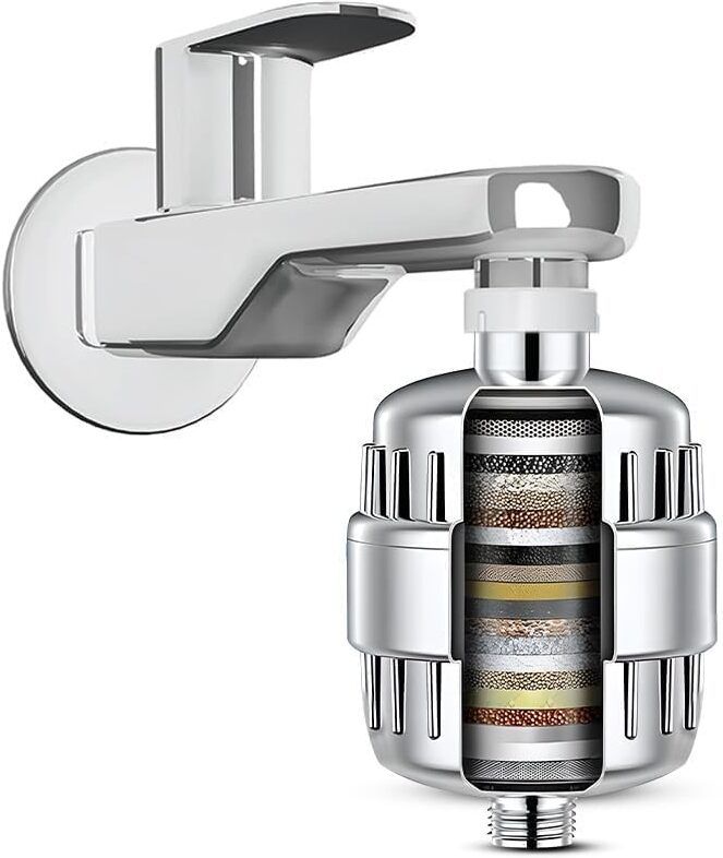 Shower & Tap Water Filter with 20-Stage Filtration | Hard Water Softener Tap Mount Water Filter-image-49