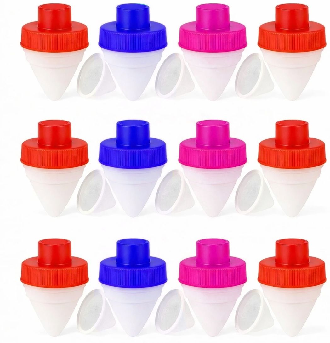 Set of 12 Bathroom Kitchen Sink Double Net Hard Water Purifier Softener Strainer Tap Mount Water Filter-image-11