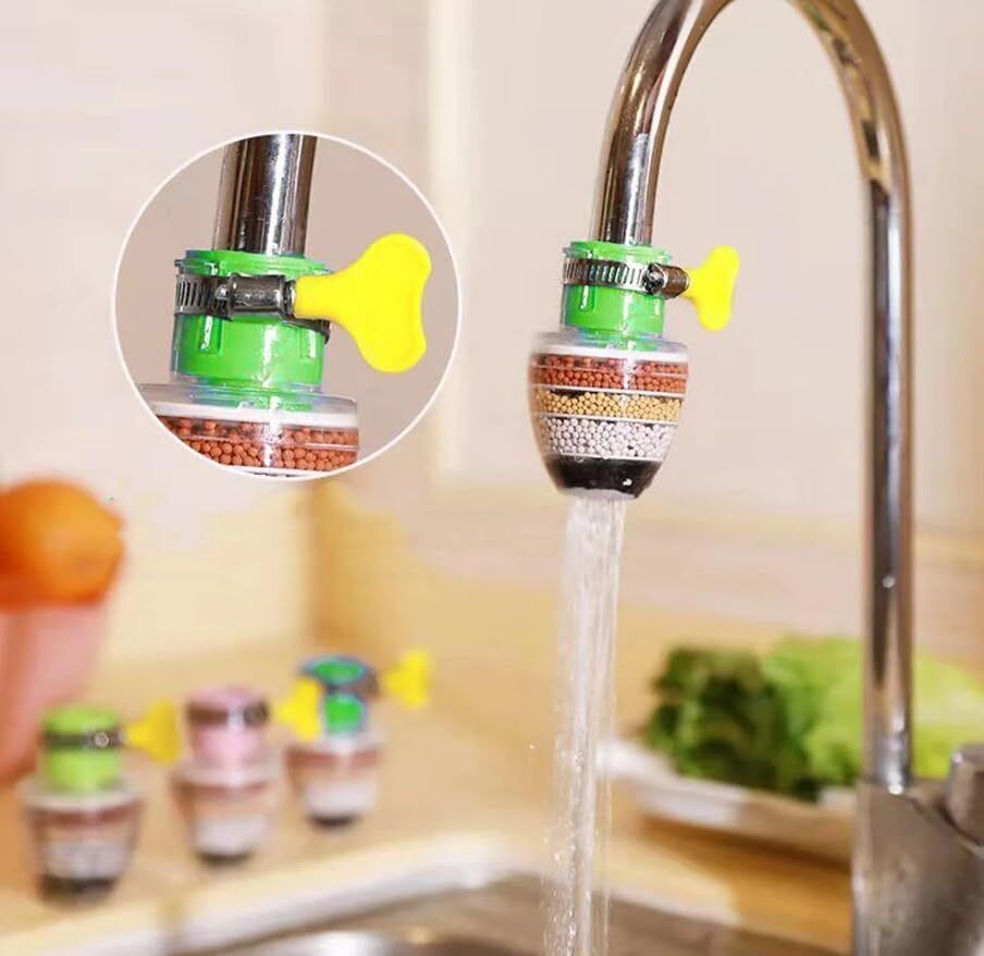 Tap Water Purifier Filter for Kitchen Faucet Multi-Layer Water Cleaner Tap Mount Water Filter-image-38