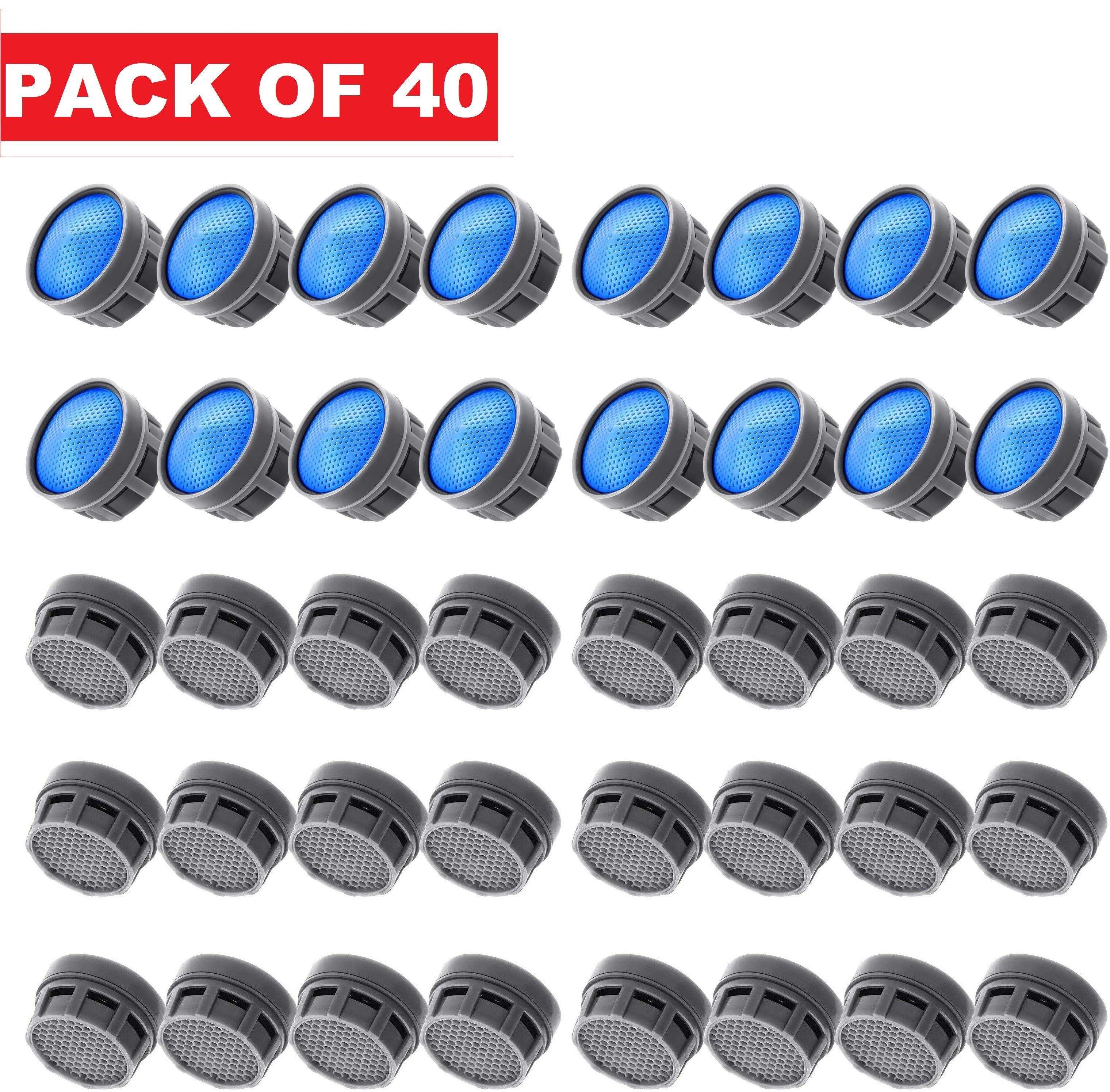 - PACK OF 40 - EXTRA HEAVY Aerator Foam Flow Tap Replacement Filter Tap Mount Water Filter