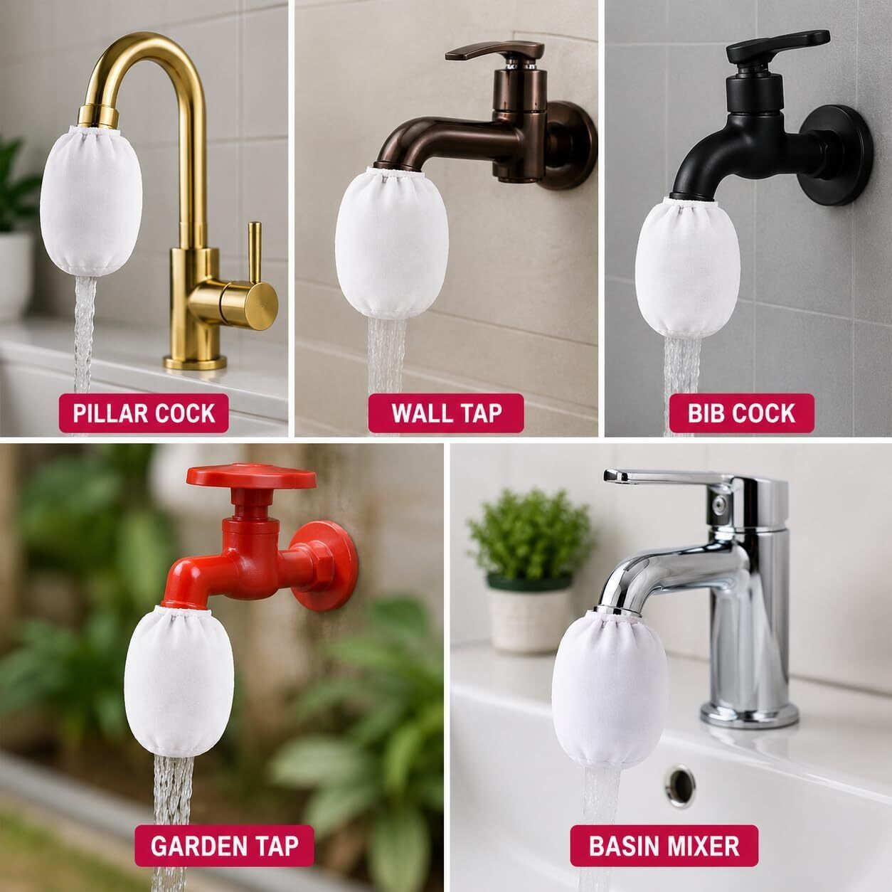 regulus Elastic Fit Cotton Cloth Filter (6 PACK) Tap Mount Water Filter-picture-15