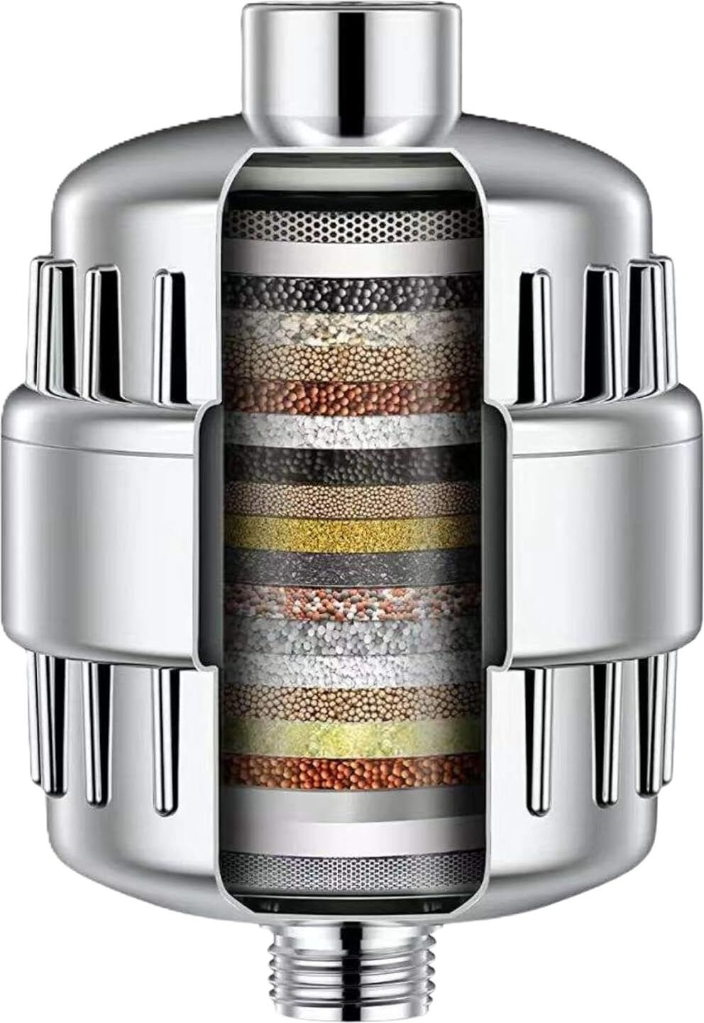 Universal Shower Head Filter for Hair & Skin Care Tap Mount Water Filter-image-4