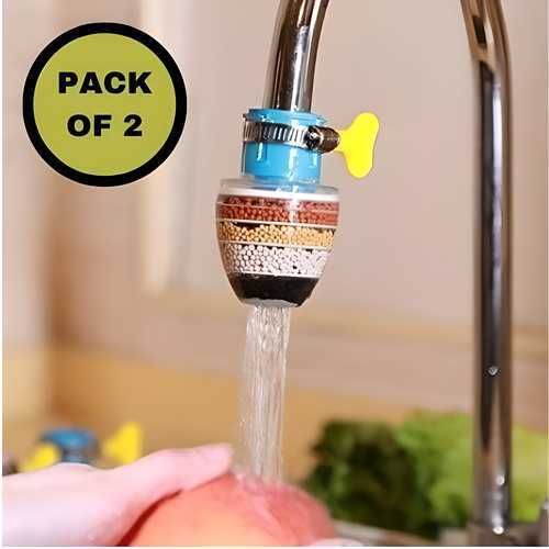 zippro Universal Carbon Water Filter for Faucet (Pack of 2) - Healthy Water for Kitchen Tap Mount Water Filter-picture-41