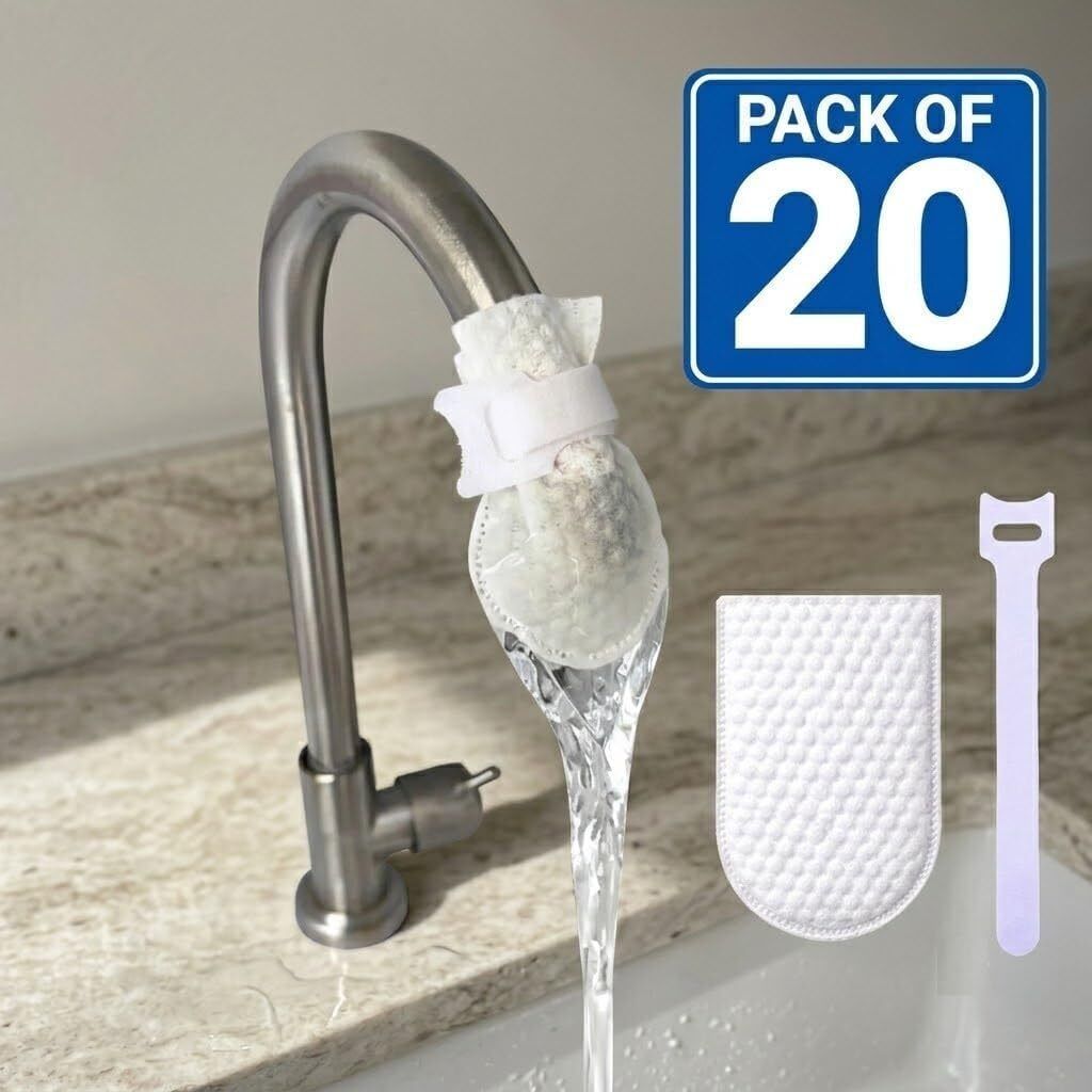 noqioki Faucet Filter Bag, Faucet Water Filter Bag, Cotton Bag for Kitchen Sink Tap Mount Water Filter-picture-42