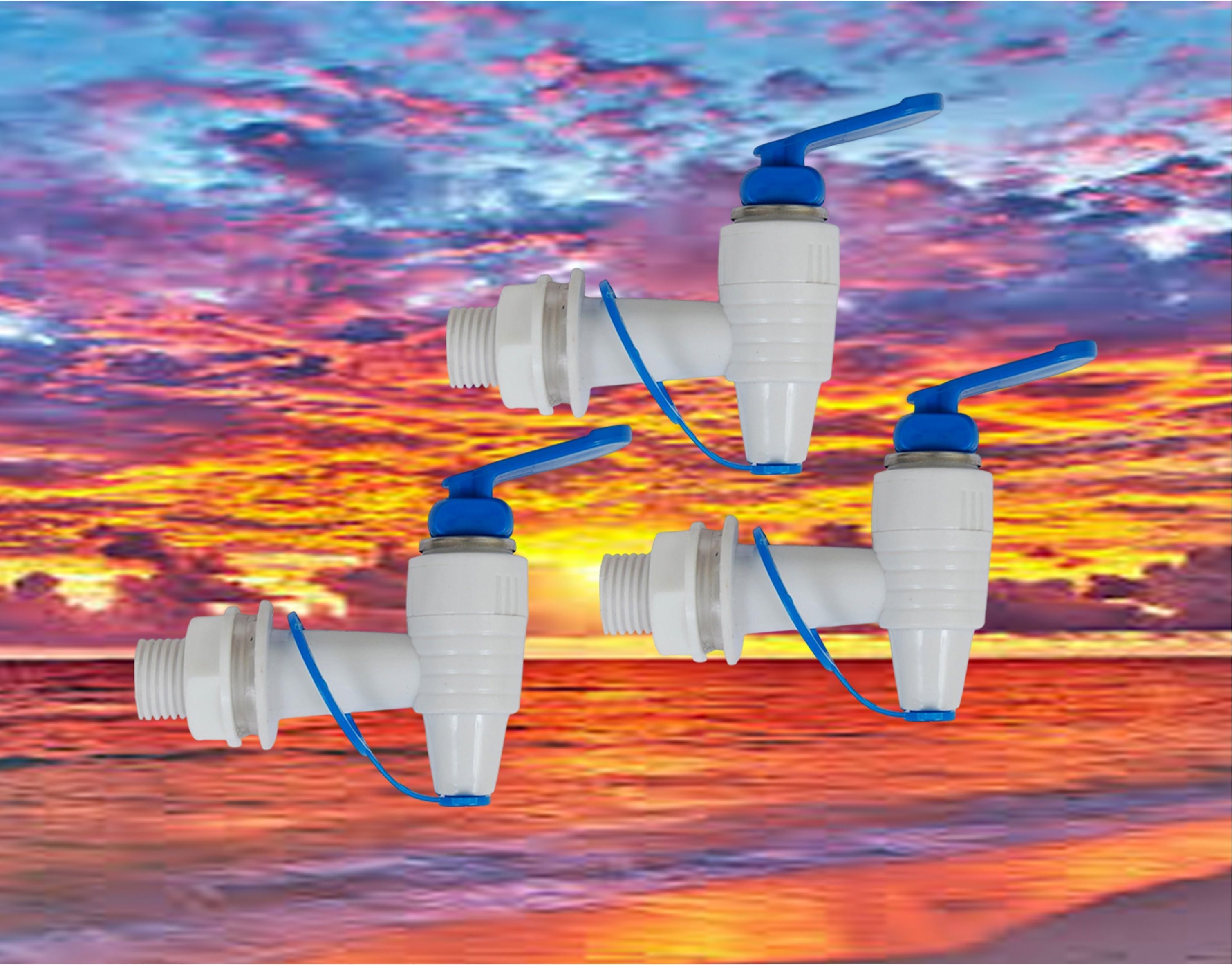 3Pcs RO Tap for All RO Purifiers,white Tap Mount Water Filter450_103 Tap Mount Water Filter-image-45