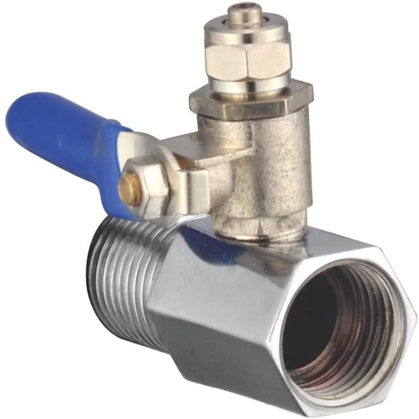 Brass Inlet Valve, 1/4"(6mm) Connection, RO/UV/Water Filter Purifier (Pack of 1) Tap Mount Water Filter-image-10