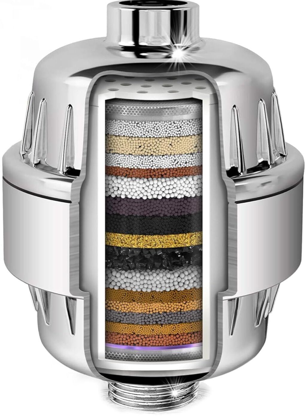 flaner 15-Stage Shower Filter for Hard Water-Softner Water for Skin & Hair Tap Mount Water Filter-picture-20