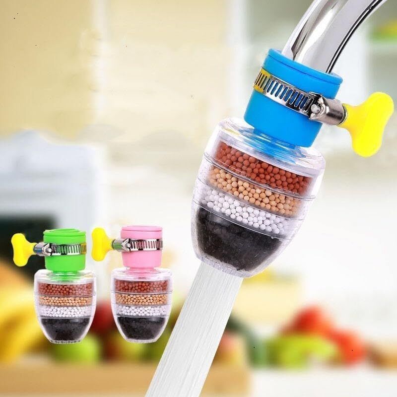 shriwat 5-Layer Activated Carbon Tap Water Filter – Universal Kitchen Faucet Purifier Tap Mount Water Filter-picture-11