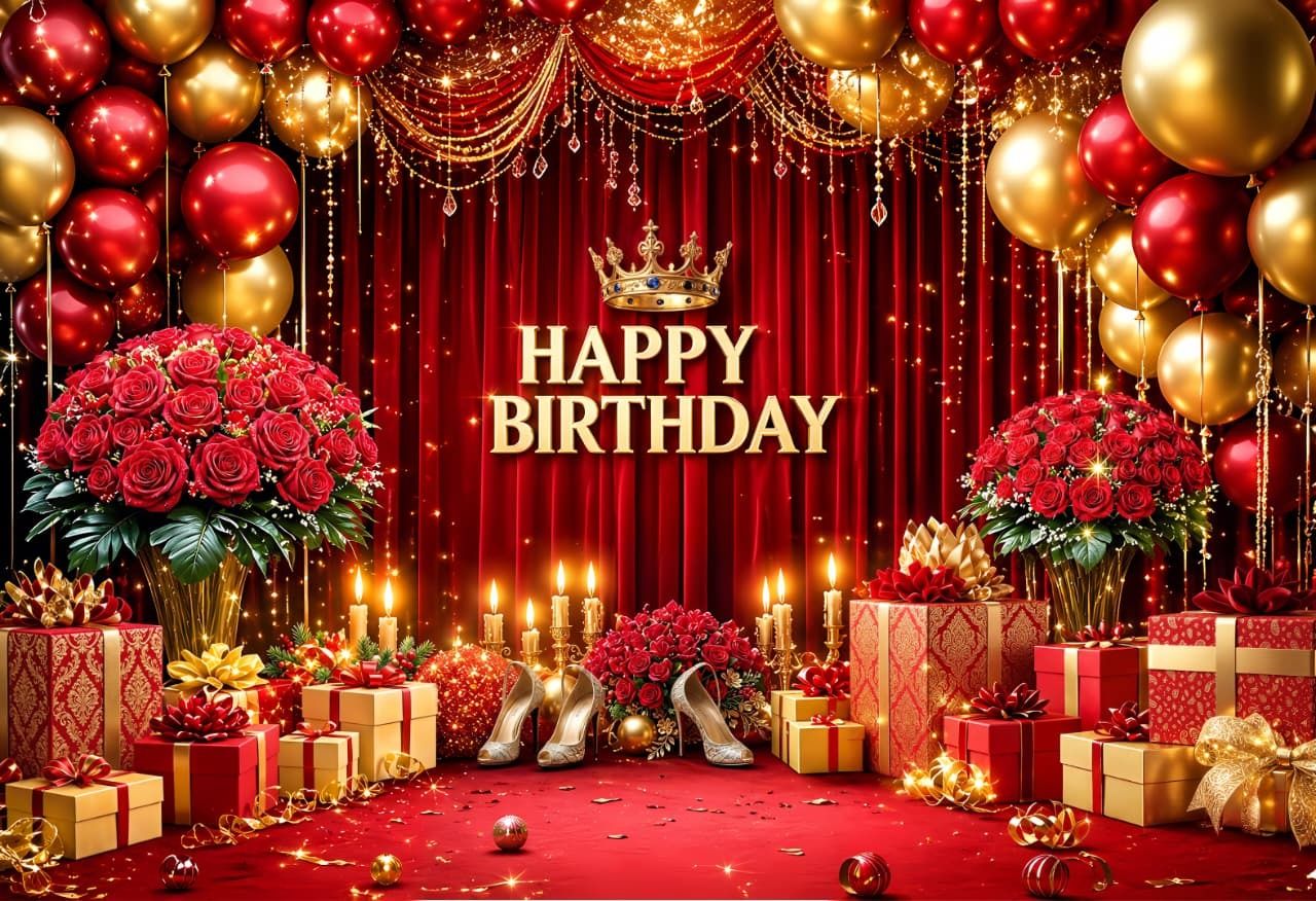 keshvee Crown Birthday Theme, Luxury Birthday Decoration, Royal Luxury Birthday. Tapestry-picture-10