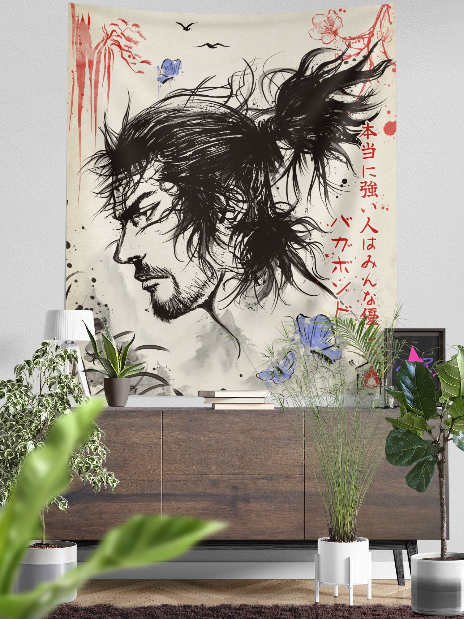 Vagabond Anime Invincible Printed Anime Tapestry Anime Theme Backdrop for Wall Hanging Home Decor Bedroom - 58 X 48 Inches Tapestry-image-40
