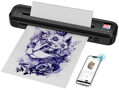 tattoo gizmo MHT500 Portable Thermal Transfer Printer for Tattoo Bluetooth & USB Connectivity Temporary Tattoo Kit-picture-34