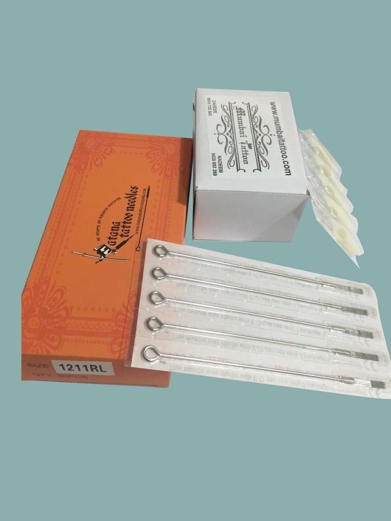 mumbai tattoo ORANGE 9RS - 9RT COMBO PACK Disposable Round Shader Tattoo Needles-picture-25