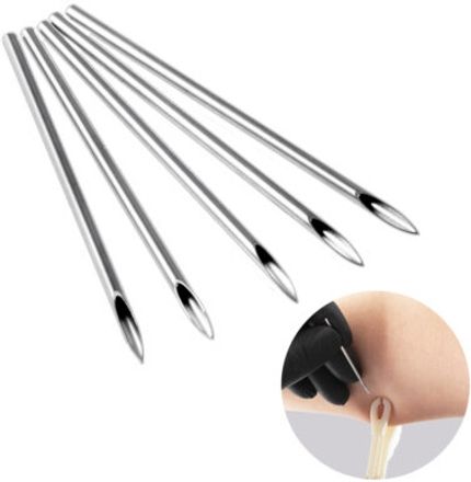 Mix Size Piercing Needle | Body Piercing Needle |13G(10pc),14G(10pc),15G(5pc) Disposable Flat Tattoo Needles-image-29