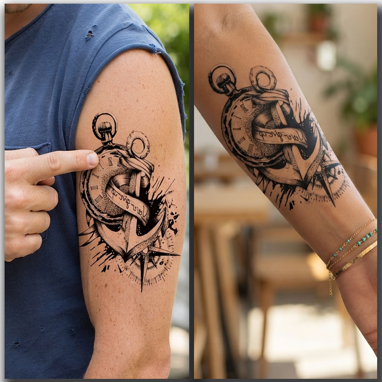 Waterproof Temporary Tattoo Sticker Realistic Look Designs For Unisex-image-1