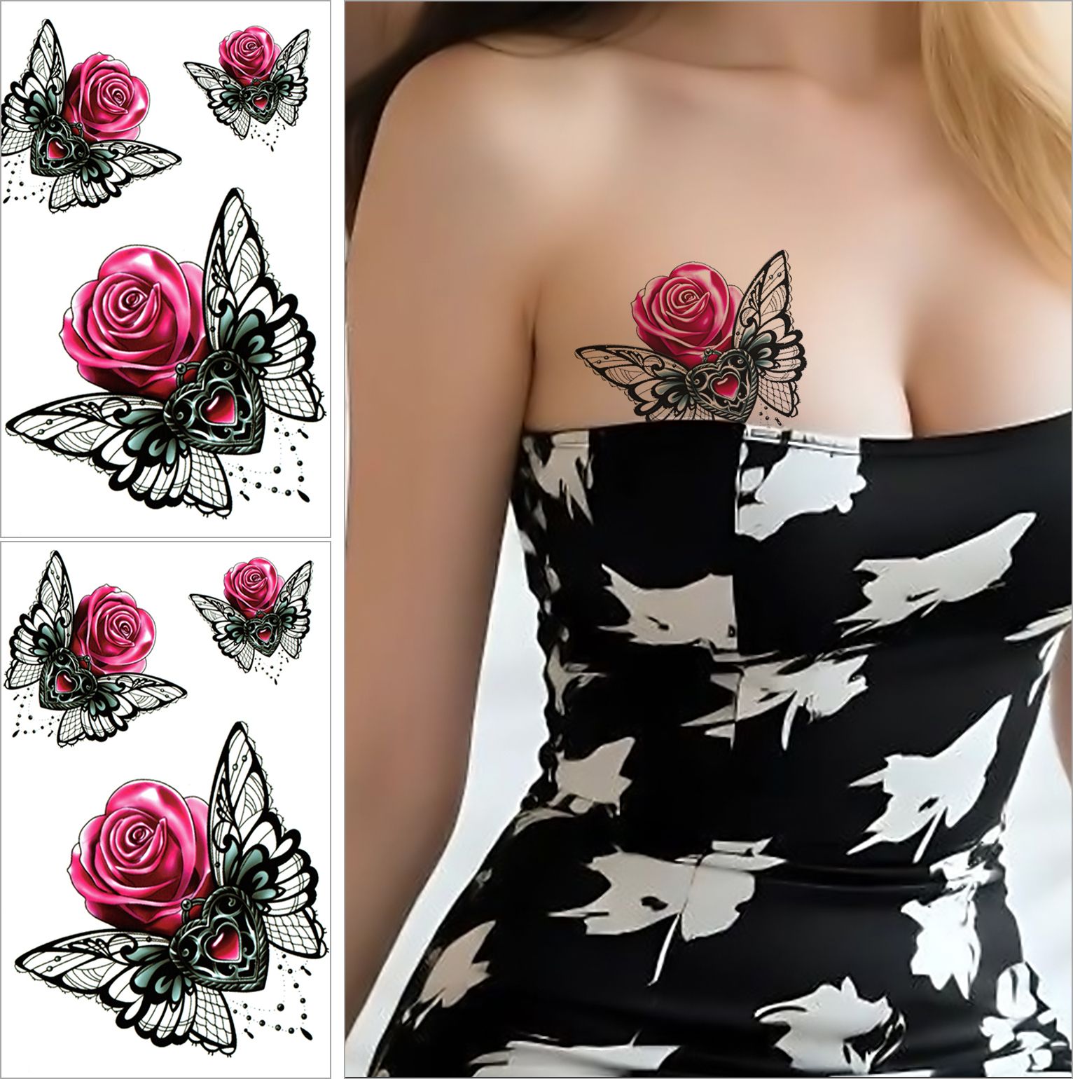 canvas arts creation Temporary Tattoo Realistic Look Stickers Design Man Women Boys Girls Waterproof-picture-46