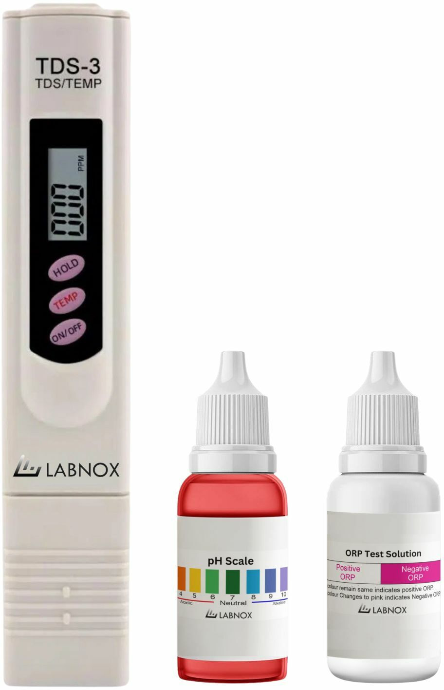 labnox Tds Meter|Water Testing Ph|Orp Testing or Alkaline Level Testing Liquid Bottle Digital TDS Meter image 1