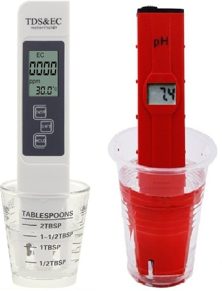 balrama Combo Waterproof Tds Meter + EC Meter (Total Dissolved Solids / Electrical Conductivity) + Temperature Meter Digital Water Purity Tester Water Filter Quality PPM Measuring Machine for RO UV UF Mineral Water Purifiers Service�(Pack of 2) Digital TDS Meter image 1